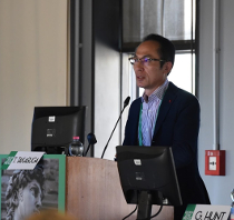会議の様子(筆者発表)