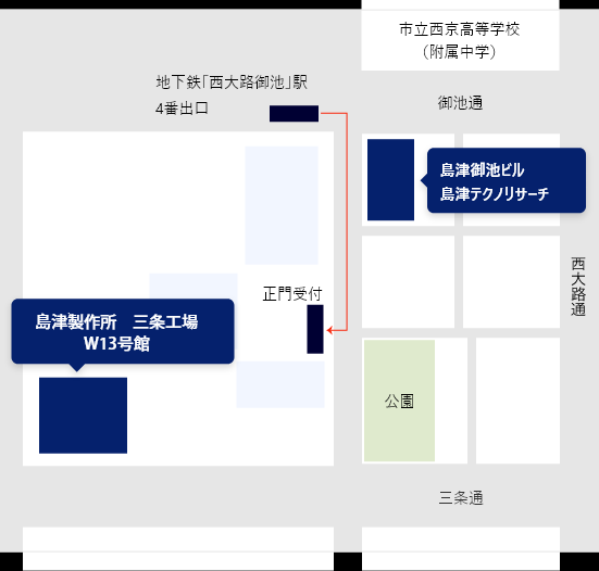 島津製作所　会場案内図