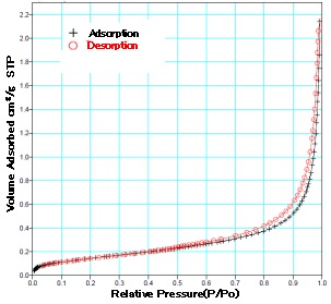 図1　N2ガス吸着法による吸脱着等温線